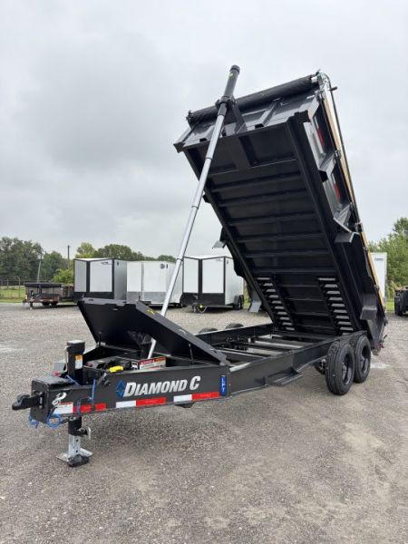 New 2027 Diamond C Trailers LPT208L16X81 (81" X 16') 18K Telescopic Dump Trailer
