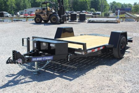 New 2027 Sure-Trac 6' 6  x 12' Gravity Tilt Trailer - 10000# GVW