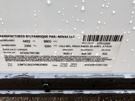 New 2027 H&H Trailers 20' Cargo H10120FTCHV-100 Cargo / Enclosed Trailer