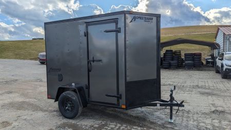 New 2027 Homesteader 5x8 Intrepid V-Nose Cargo Trailer w/ Ramp Door