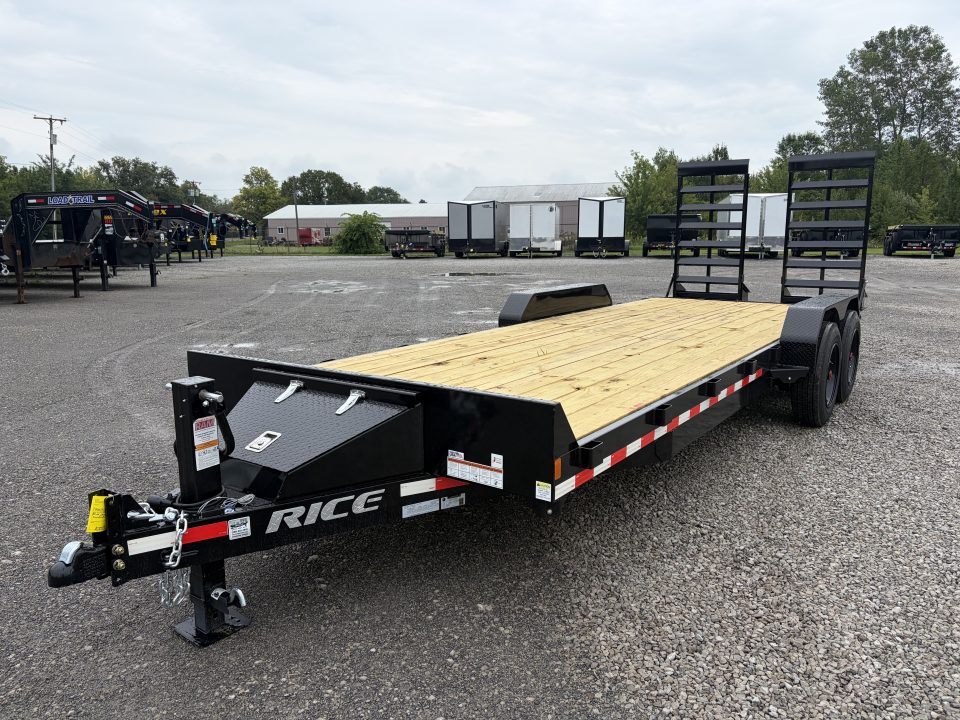 New 2026 Rice Trailers FMHDEC8222 (82" X 22') 16K Equipment Trailer w/ Oversize Ramps