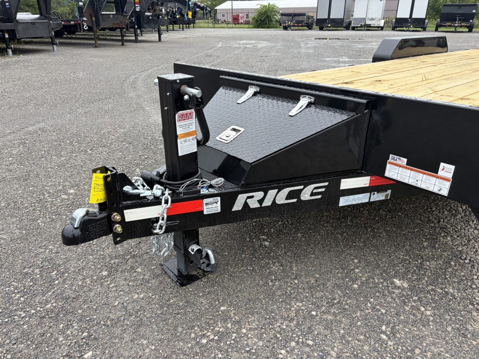 New 2026 Rice Trailers FMHDEC8222 (82" X 22') 16K Equipment Trailer w/ Oversize Ramps