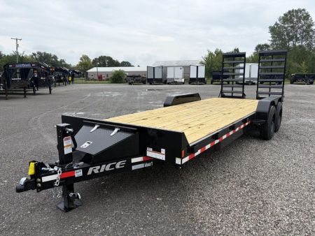 New 2026 Rice Trailers FMHDEC8222 (82" X 22') 16K Equipment Trailer w/ Oversize Ramps