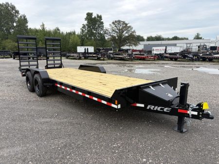 New 2026 Rice Trailers FMHDEC8222 (82" X 22') 16K Equipment Trailer w/ Oversize Ramps
