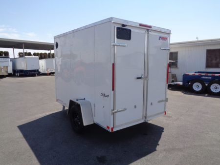 New 2027 Pace American 6x10 * Out Back DLX * V-Nose Single Axle Cargo Trailer w/ Double Rear Doors