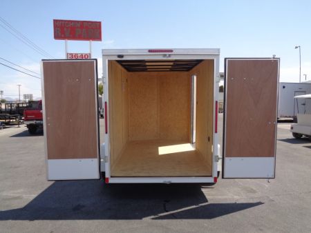 New 2027 Pace American 6x10 * Out Back DLX * V-Nose Single Axle Cargo Trailer w/ Double Rear Doors