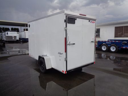 New 2027 Pace American 6x12 * Out Back DLX * V-Nose Single Axle Cargo Trailer w/ Ramp Door