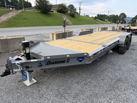New 2026 Diamond C HDT207 Tilt Trailer 16+4 14 PLY TIRES SLIPPER ROLLER , FORK HOLDERS