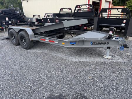 New 2026 Diamond C HDT207 FULL TILT TRAILER 14 PLY TIRES LARGE TOOL BOX , SLIPPER ROLLER