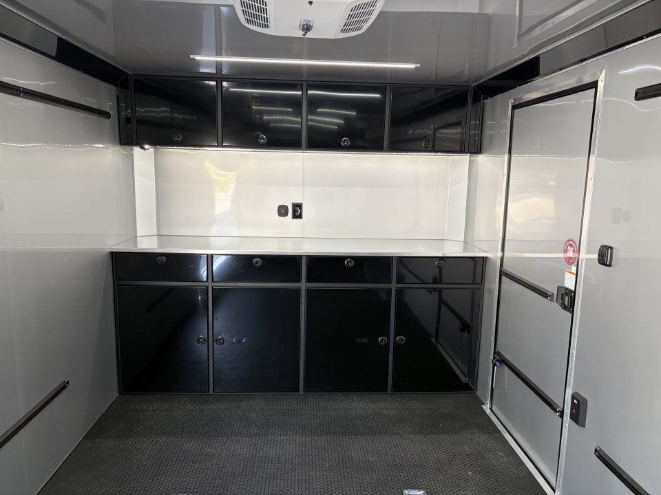 New 2027 ATC 8.5x24' Car Hauler, Finished Interior, AC, Cabinets, ROM450