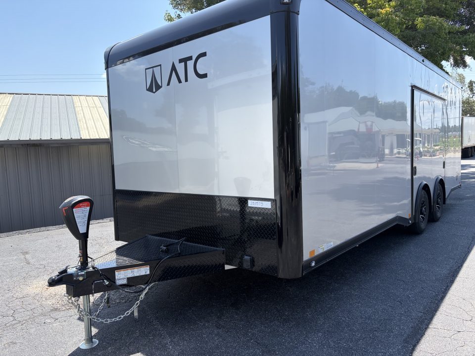 New 2027 ATC 8.5x24' Car Hauler, Finished Interior, AC, Cabinets, ROM450