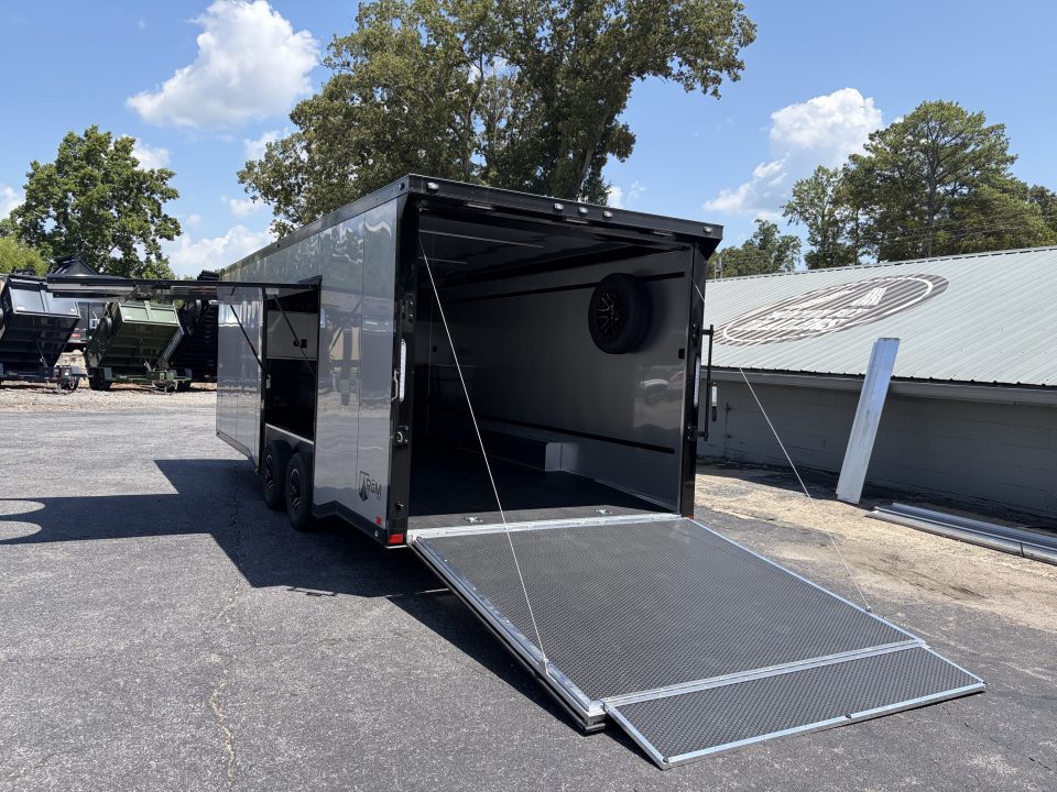 New 2027 ATC 8.5x24' Car Hauler, Finished Interior, AC, Cabinets, ROM450