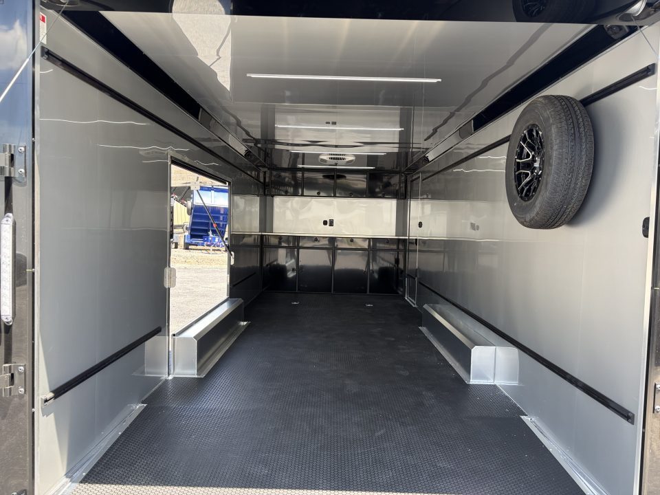 New 2027 ATC 8.5x24' Car Hauler, Finished Interior, AC, Cabinets, ROM450
