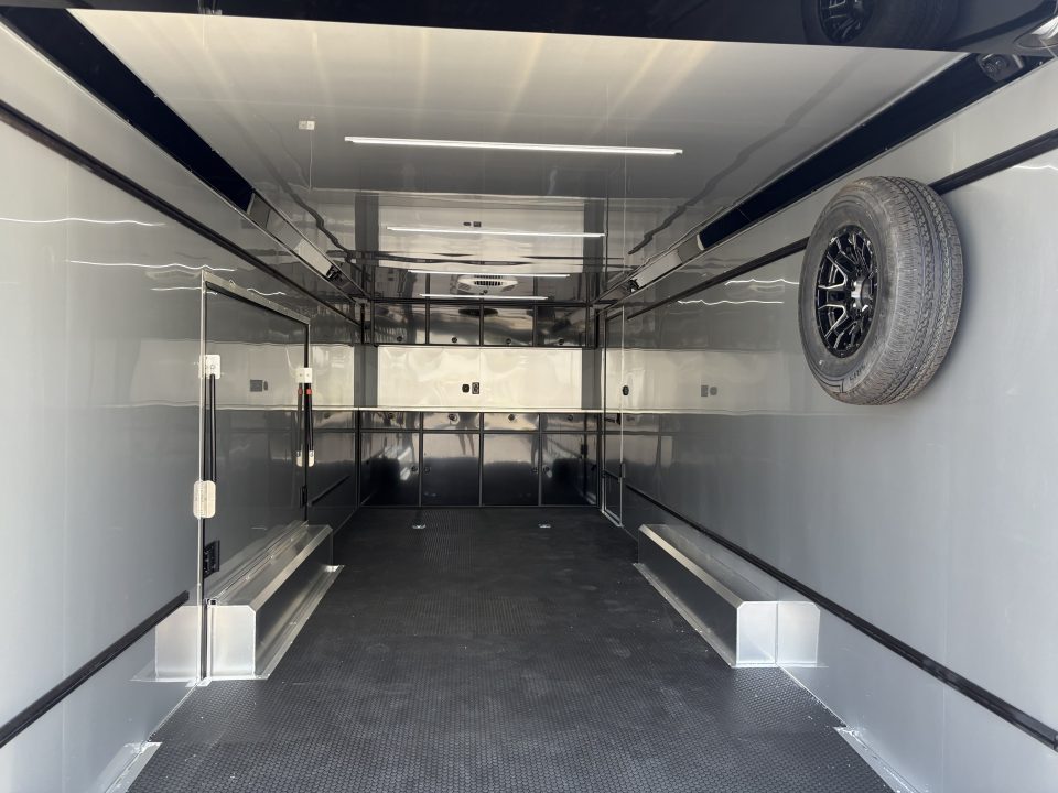 New 2027 ATC 8.5x24' Car Hauler, Finished Interior, AC, Cabinets, ROM450