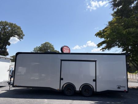 New 2027 ATC 8.5x24' Car Hauler, Finished Interior, AC, Cabinets, ROM450