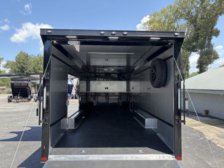 New 2027 ATC 8.5x24' Car Hauler, Finished Interior, AC, Cabinets, ROM450