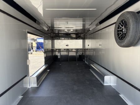 New 2027 ATC 8.5x24' Car Hauler, Finished Interior, AC, Cabinets, ROM450