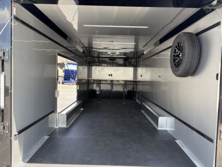 New 2027 ATC 8.5x24' Car Hauler, Finished Interior, AC, Cabinets, ROM450