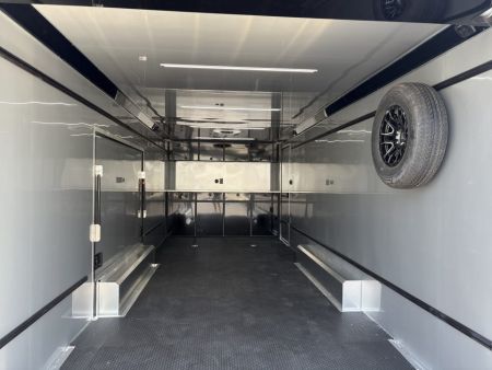 New 2027 ATC 8.5x24' Car Hauler, Finished Interior, AC, Cabinets, ROM450
