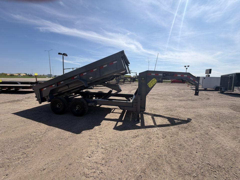New 2026 Delco Trailers 83x14 Gooseneck Dump Trailer