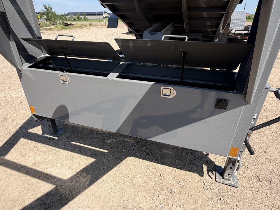 New 2026 Delco Trailers 83x14 Gooseneck Dump Trailer
