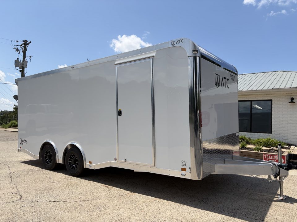 New 2027 ATC 8.5x20' Car Hauler, 5200 lb Axles, Escape Door, ROM400