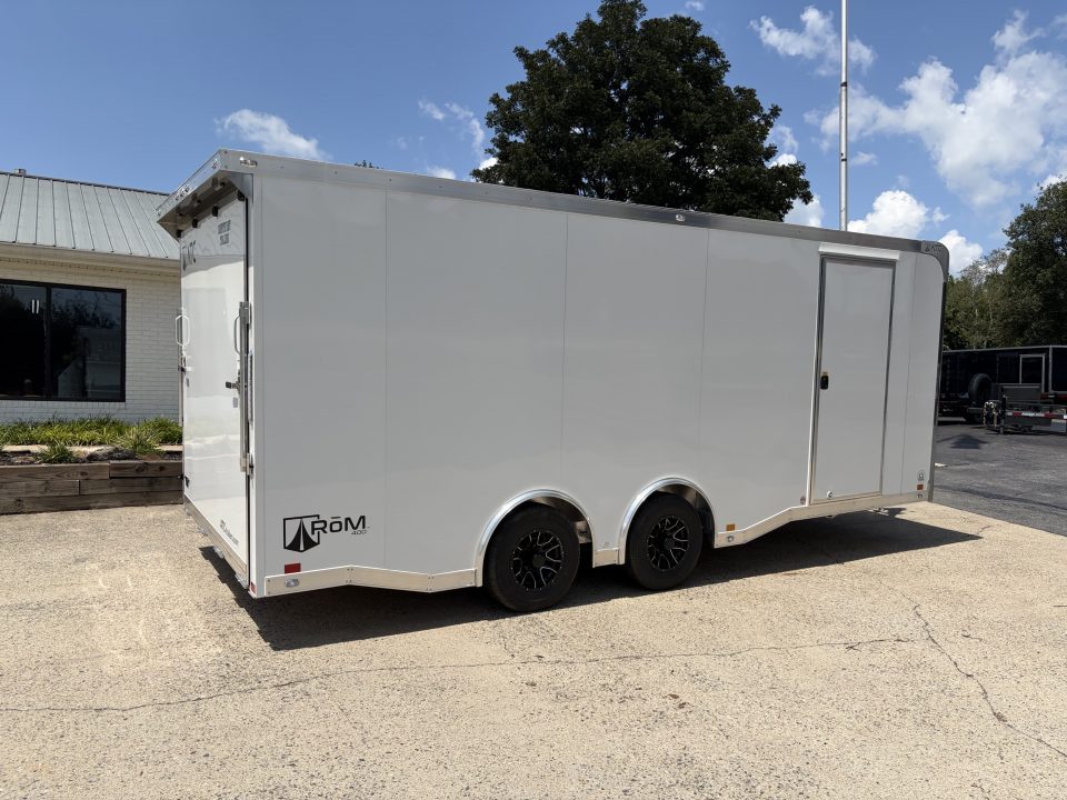 New 2027 ATC 8.5x20' Car Hauler, 5200 lb Axles, Escape Door, ROM400