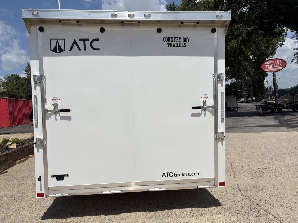New 2027 ATC 8.5x20' Car Hauler, 5200 lb Axles, Escape Door, ROM400