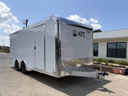 New 2027 ATC 8.5x20' Car Hauler, 5200 lb Axles, Escape Door, ROM400