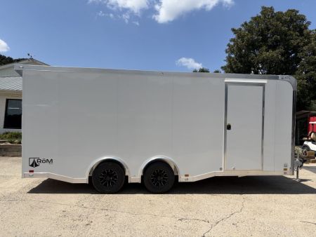 New 2027 ATC 8.5x20' Car Hauler, 5200 lb Axles, Escape Door, ROM400