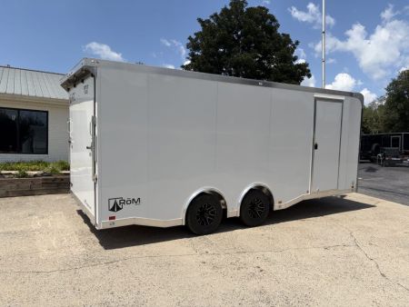 New 2027 ATC 8.5x20' Car Hauler, 5200 lb Axles, Escape Door, ROM400