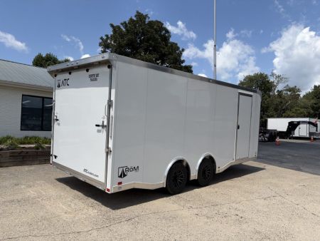 New 2027 ATC 8.5x20' Car Hauler, 5200 lb Axles, Escape Door, ROM400