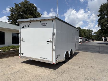 New 2027 ATC 8.5x20' Car Hauler, 5200 lb Axles, Escape Door, ROM400