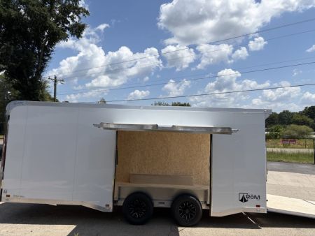 New 2027 ATC 8.5x20' Car Hauler, 5200 lb Axles, Escape Door, ROM400