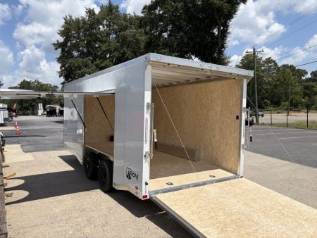 New 2027 ATC 8.5x20' Car Hauler, 5200 lb Axles, Escape Door, ROM400