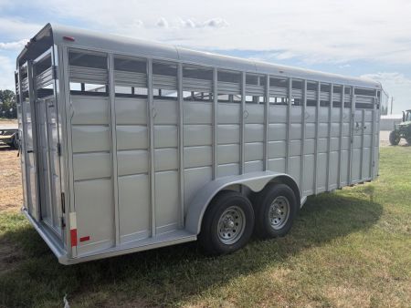 New 2026 Calico Trailers RANCH KING 6'8X20 14K Stock / Stock Combo Trailer