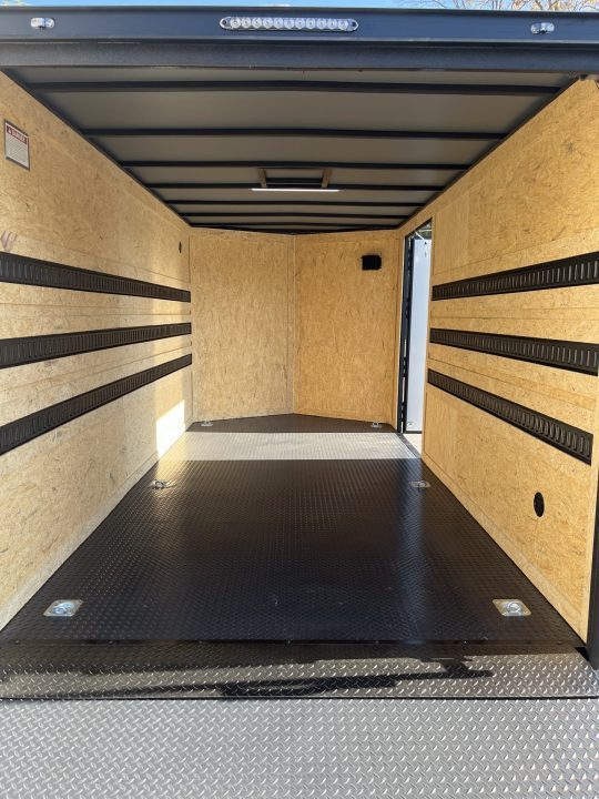New 2027 Covered Wagon 7x14 Enclosed, 78" High, "E-Track Special", 5200# axles