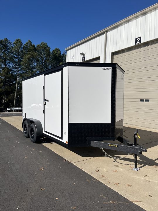 New 2027 Covered Wagon 7x14 Enclosed, 78" High, "E-Track Special", 5200# axles