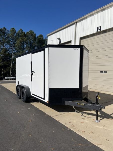 New 2027 Covered Wagon 7x14 Enclosed, 78" High, "E-Track Special", 5200# axles