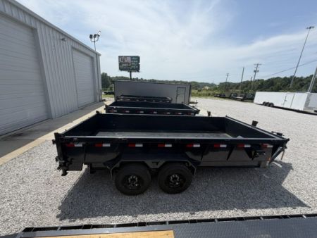 New Hillcrest Dump 7x16 17.6k 2' BP W/ HD Tube Ramps