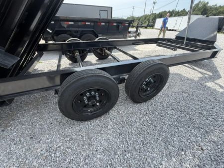 New Hillcrest Dump 7x16 17.6k 2' BP W/ HD Tube Ramps