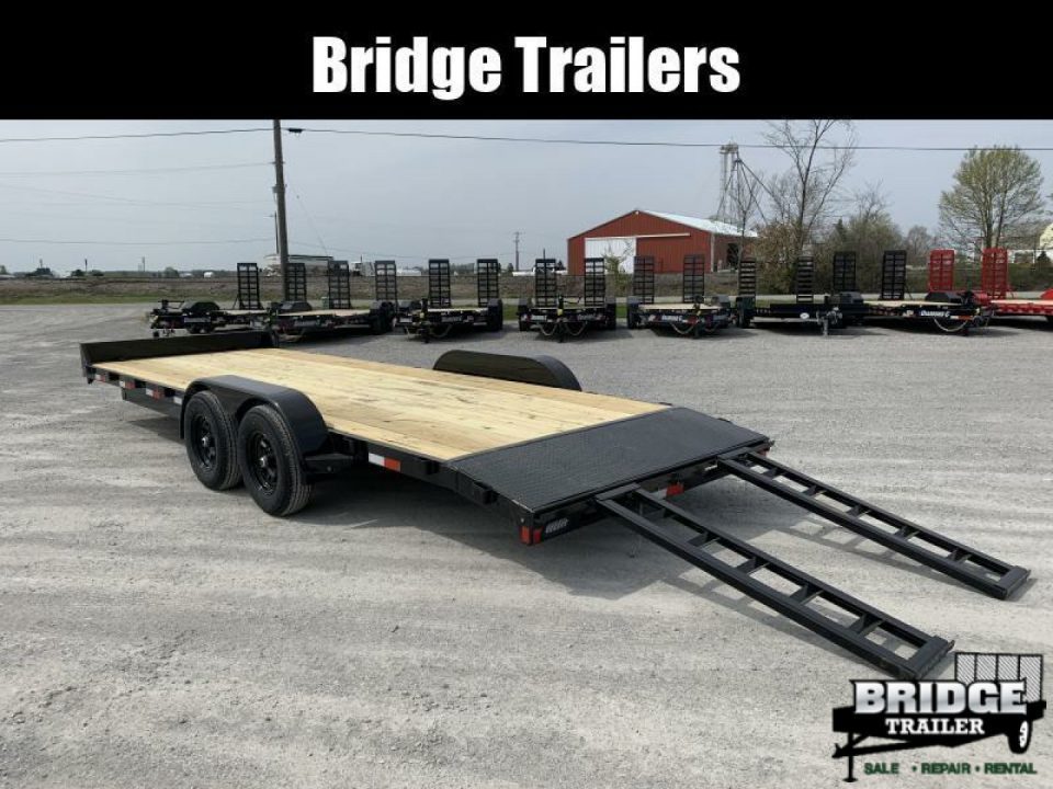 New 2026 Rice Trailers FMCMR8220 (82" X 18' + 2') 9.9K Magnum Car Hauler / Racing Trailer