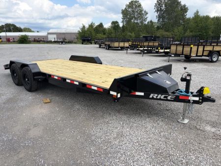 New 2026 Rice Trailers FMCMR8220 (82" X 18' + 2') 9.9K Magnum Car Hauler / Racing Trailer