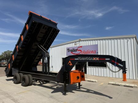 New 2027 RawMaxx 18' X 96  Tandem Dual Dump Trailer Dump Trailer