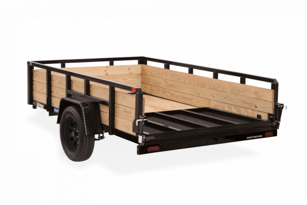 New 2027 Sure-Trac 5x10 Tube Top Three Board High Side Utility Trailer