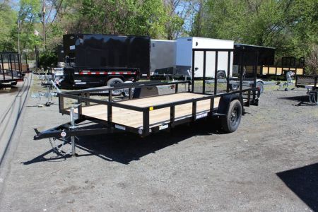 New 2027 Sure-Trac 7x14 SA Tube Top Utility Trailer