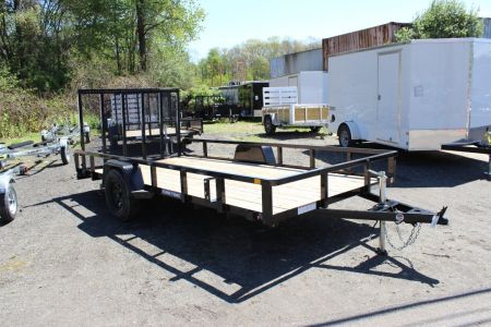 New 2027 Sure-Trac 7x14 SA Tube Top Utility Trailer