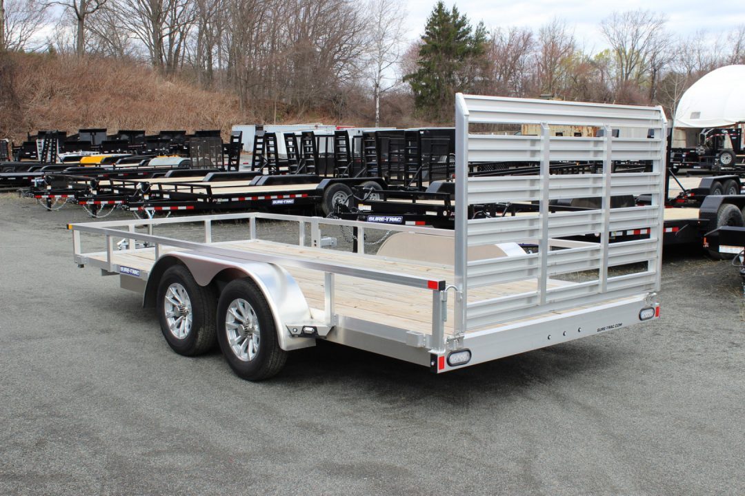 New 2027 Sure-Trac 7x16 Aluminum Tube Top Utility Trailer