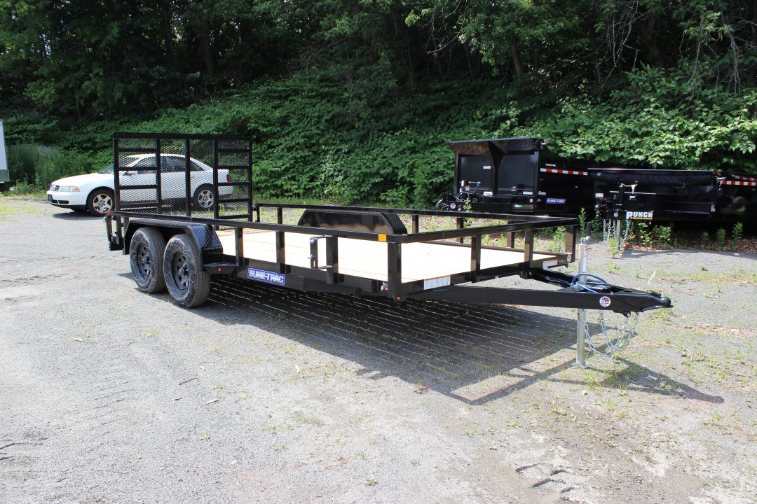New 2027 Sure-Trac 7x16 Tube Top Utility Trailer