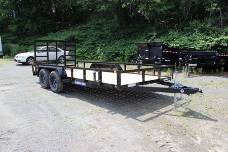New 2027 Sure-Trac 7x16 Tube Top Utility Trailer